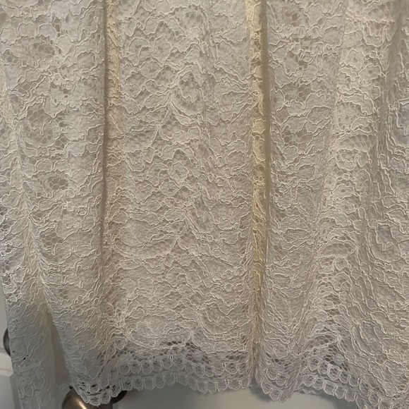 EUC David’s Bridal Studio Lace Cap Sleeve Dress in Ivory - Picture 3 of 7